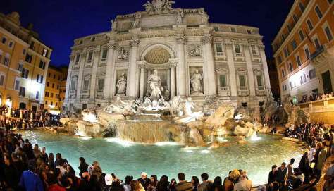 la fontana de Trevi