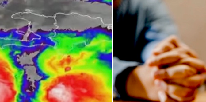 UNIDOS EN ORACIÓN Y ESPERA                   ANTE EL CICLÓN CATEGORIA 5